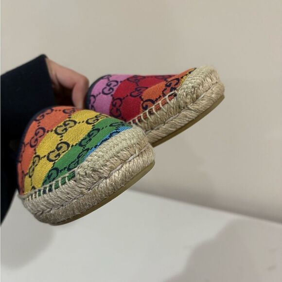 Gucci Multicolor Espadrilles Rainbow flats - Picture 7 of 11